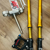 YSS FZ1-38 Up Side Down Fork Adjustable For Yamaha Xmax V1 V2 X-Max 2017-2023 USD Gold For 100MM Cal