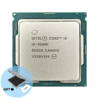 Процессор Intel Core i9-9900K i9 9900K, 3,6 ГГц, 8 ядер, шестнадцать потоков, 16 Мб, 95 Вт, LGA 1151