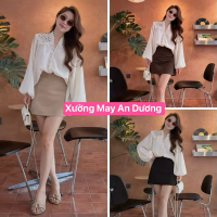 (CV M266) Chân Váy Dáng Chữ A Chất KaKi Nhật Có Quần Bảo Hộ Bên Trong