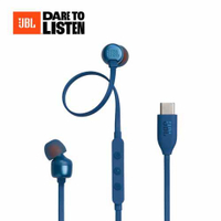 【JBL】TUNE 311C USB-C線控耳機-藍