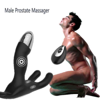 Male Prostate Massager 12 Speed Anal Vibrators Testicle Massager Butt Plug Wireless Remote Control Adult Product Sex Toy for Men