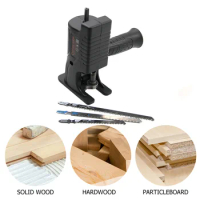 Portable Reciprocating Saw Adapter with 3 Saw Blade Electric Drill Converter Jig Saw Attachment for Wood PVC Steel Pipe Cutting