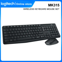 Logitech MK315 Combo Wireless Mute Bluetooth Keyboard Mouse For Gamer Office Laptop Universal Keyboard Mouse Set
