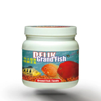 【FishLive 樂樂魚】DELIK Grand Fish 中大型魚 精緻主食 1100ml(中顆粒 慈鯛 肉食 魚隻 魚飼料 蝦飼料)