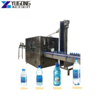 YG Full Auto Liquid Filling Machine with Bottles Feeding Table Water Production Line Full Line Bottling Mineral Water Filling