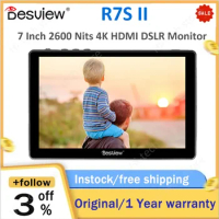 Desview Bestview R7 R7S II 4K Monitor 3D-LUT 7 inch Touchscreen Field Monitor SDI HDMI-compatible 2600nits HDR DSLR Monitor