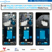 Original For LG Wing 5G LM-F100N LM-F100 LM-F100V F100EM F100VM F100EMW Middle Frame Bezel Chassis Plate Replacement Accessory