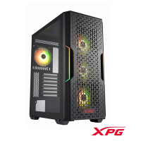 XPG威剛 STARKER AIR C ATX電腦機殼(黑色)