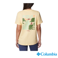 【Columbia 哥倫比亞】女款-Boundless Beauty™短袖上衣-柔黃色(UAR57950SY/IS)