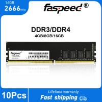 1-10Pcs Faspeed Memory Ram DDR4 DDR3 4GB 8GB 16GB 1600MHZ 2666MHZ Memoria Ram DDR 3 DDR 4 PC3 PC4 1.2V 1.5V UDIMM For Desktop PC