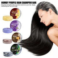 Ginger Shampoo Bar For Gray Hair,Natural Herbal Purple Rain Shampoo Bar Anti Itch Hair Loss Nourishing Hair Refreshing Hair D0C2
