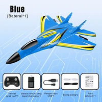 BABYCOLOR Mainan Pesawat Remote Control Terbang Lampu LED Pesawat RC Terbang RC Plane Terbang SU35 B