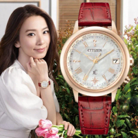 【CITIZEN 星辰】台灣25周年 Hebe田馥甄廣告款鈦金屬電波錶 禮物 手錶(CB1105-02W)