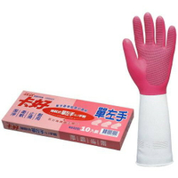 K642L-單 左/右 手手套 家用 洗碗 止滑 雙色手套 工作用手套 零件包裝(依凡卡百貨)