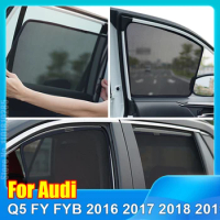 For Audi Q5 FY FYB 2016 2017 2018 2019 2020 Magnetic Car Sun Visor Accessori Window Windshield Cover SunShade Curtain Mesh Shade