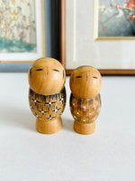日本昭和 鄉土玩具 傳統民蕓 可愛木芥子木偶置物擺飾