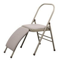 瑜伽輔助椅 加粗壁管加厚瑜伽椅折疊椅艾揚格椅子輔助工具PU面瑜珈凳【MJ6073】