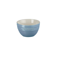 【Le Creuset】瓷器韓式飯碗10cm(礦石藍)