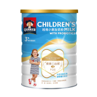 【QUAKER 桂格】三益菌小朋友奶粉 1500g*12罐(4號 3-10歲幼童適用 限量任選送波力)