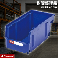 【樹德】MS-HB230 耐衝整理盒+背掛板 H3061 (HB-230x6) 工業效率車 零件櫃 工具車 快取車 工廠 車行 車庫