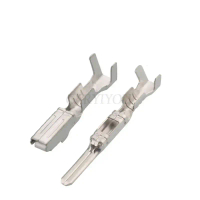 LOD TGHN 555] 100 keping terminal crimp kereta 2.3 mm tanpa penebat, penyambung elektrik automotif j