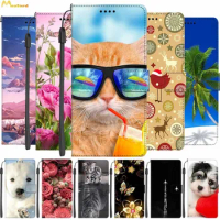 Leather Cases For Samsung S21 Ultra Cover Luxury Wallet Credit Card Sticker Anime Phone Bags For Samsung Galaxy A40 A60 Case