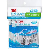 3M 細滑牙線棒量販包-單支包(50支/袋X2袋) [大買家]