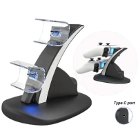 For PS5 Controller Type-C Dual Sense Charging Station Dual Charging Dock Charger Stand for PlayStation 5 Accessories