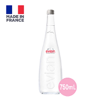 Evian Natural Mineral Water Glass, 750ml