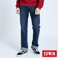 EDWIN FLEX高腰直筒牛仔褲-男-中古藍