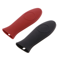 Silicone Hot Handle Holder Lodge Pot Sleeve Ashh Cover Grip For Kitchen Pan Hold R7UB