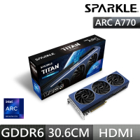 SPARKLE 撼與 Arc A770 TITAN 16G GDDR6 Intel顯示卡