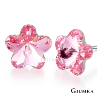 【GIUMKA】耳環．花精靈．採用施華洛世奇水晶元素．6MM(粉水晶)