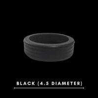 Pelindung Roda Koper Silikon 4.5 cm Isi 4pcs – Anti Bising & Anti Lecet / Cover Ban Koper Black (4.5