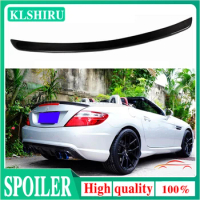 KLSHIRU Carbon Fiber Spoiler Rear Car Wing Bumper For Mercedes SLK class R172 SLK250 SLK200 SLK350 SLK55 2012+