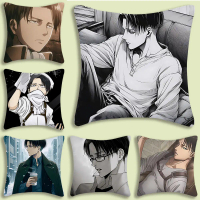 Levi Ackerman Attack On Titan Smooth Pillow Cover Non-Fleece Lightweight Polyester Pillowcase with