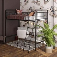 內地直送 - loft高架床上床下空二层阁楼床悬空儿童半高床下桌单上层复式成人