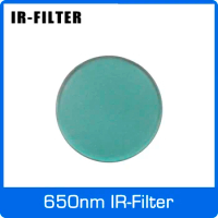 650nm Round IR Filter Diameter 9.5mm for Action Camera/Drive Recorder/Video Doorbell Lens Infrared Cut Off