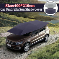 Universal Car Sun Shade Umbrella Cover Tent Cloth UV Protect Waterproof 4X2.1M