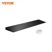 VEVOR 1.2" Rise Threshold Ramp Cuttable Natural Rubber Wheelchair Ramp Scooter with Double-Sided Tape for Doorways Driveways