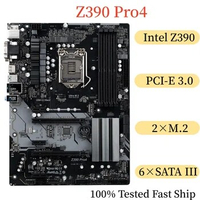 For Asrock Z390 Pro4 Motherboard Z390 64GB LGA 1151 DDR4 ATX Mainboard 100% Tested Fast Ship