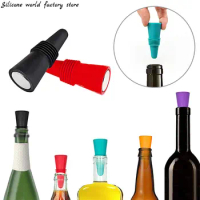 Silicone world Silicone Wine stopper Beverage Bottle Leak Proof Champagne Bottles Sealer Stoppers Wine Saver Stopper Reusable