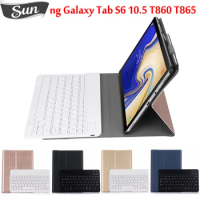 Bluetooth keyboard case For Samsung Galaxy Tab S6 10.5 T860 T865 SM-T860 SM-T865 wireless keyboard tablet cover