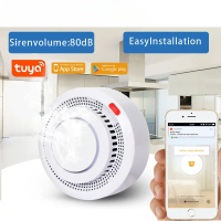 TUYA WIFI Wireless Standalone Fire Smoke Alarm Detector Fire Alarm Home Security System Firefighters