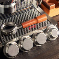 51/53/58mm Stainless Steel Coffee Filter Basket For Machine Delonghi Breville CafeDripper Portafilter Coffee Maker Strainer