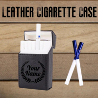Bestman Gift Cigarette Case for 20 Cigarettes, Cigarette Holder, PU Leather Cigarette Storage/ Cigarette Box, Gift for Smoker