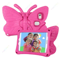 Kids EVA Tablet Case for Samsung Galaxy Tab A9 8.7 Inch 2023 SM-X110/X115 Butterfly Stand Cover for Galaxy Tab A7 Lite 8.7''