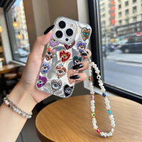 เคสโซ่มุกหัวใจชั่วร้าย, แฟชั่น, สำหรับ Vivo Y28, Y36, Y27 5G, Y03, Y03T, Y18, Y18E, Y27S, Y17S, Y16,
