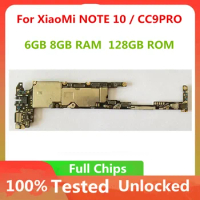 Global Version For Xiaomi Mi Note 10 Note10 CC9 Pro CC9Pro Motherboard Original Mainboard Logic Board 128GB Full Chips