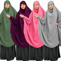 Large Khimar Prayer Hijab Garment Overhead Niqab Muslim Women Dress Abaya Burqa Robe Kaftan Ramadan 